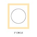 3 inch circle